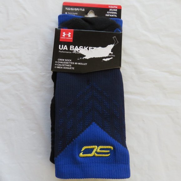 Under Armor Youth Basketball Crew Socks - Picture 1 of 11